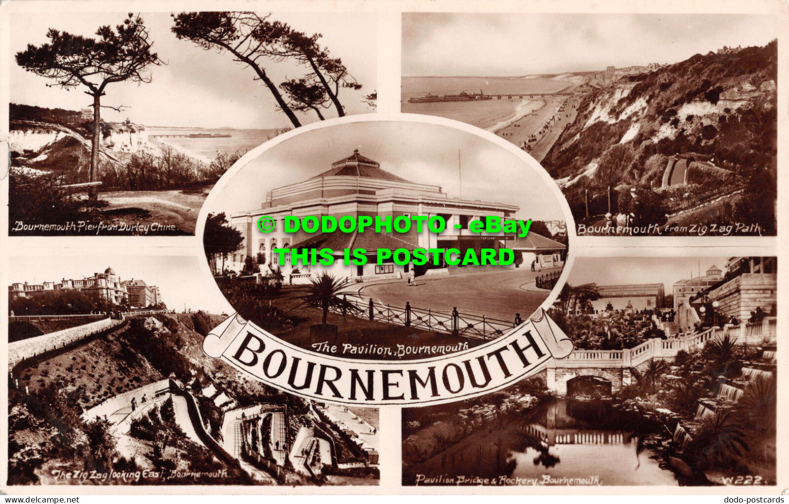 R496007 Bournemouth. W222. Wades Sunny South Real Photograph Series. RP. 1936. M - Monde