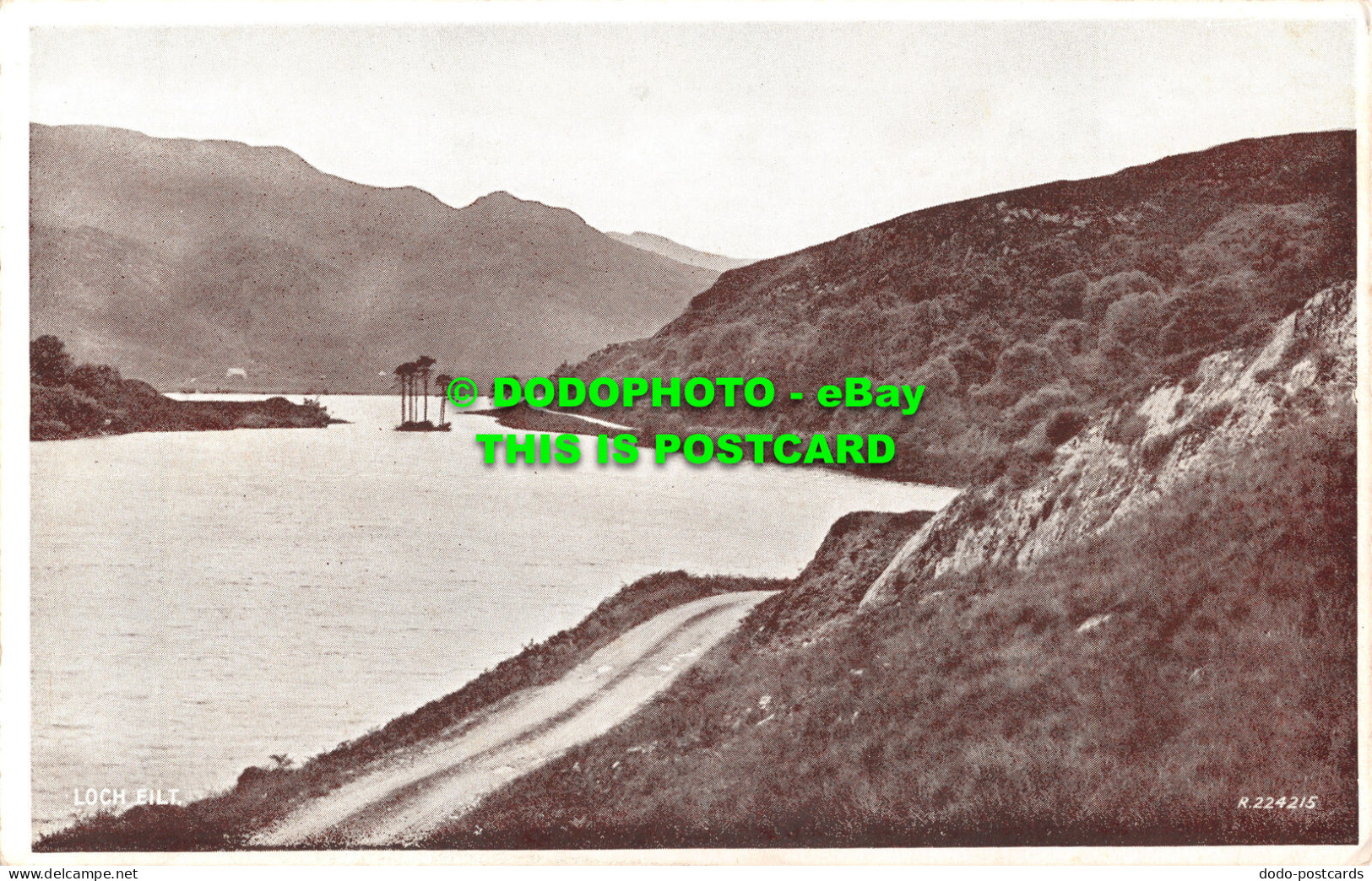 R496021 Loch Eilt. R.224215. Valentines Carbotone Postcards - Monde