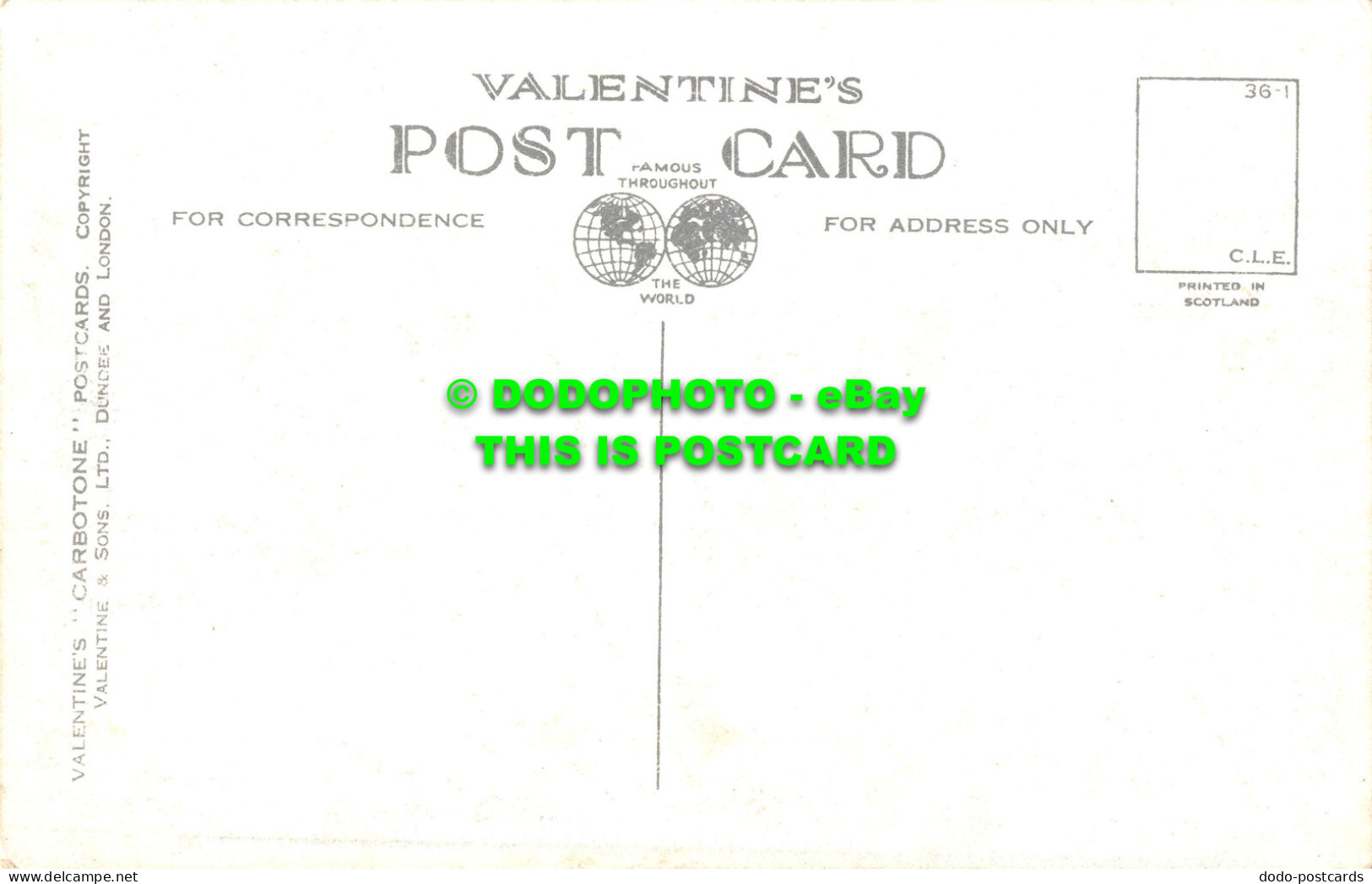 R496021 Loch Eilt. R.224215. Valentines Carbotone Postcards - Monde