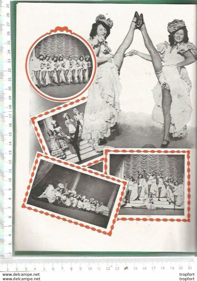 FF / SUPERBE PROGRAMME Théâtre Cabaret TABARIN 1946 FRENCH CANCAN Nu Girl  LA JOIE RENAIT - Programme