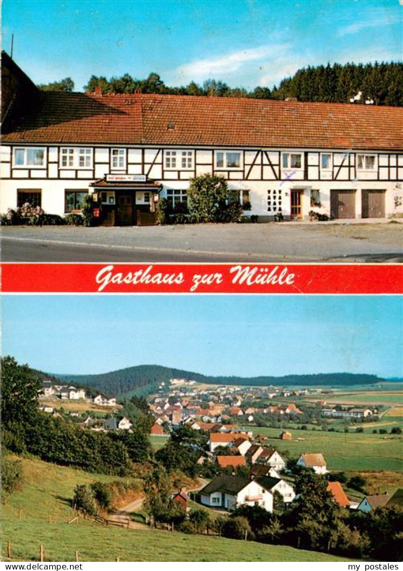 73892965 Schreufa Gasthaus Zur Muehle Panorama Schreufa - Frankenberg (Eder)