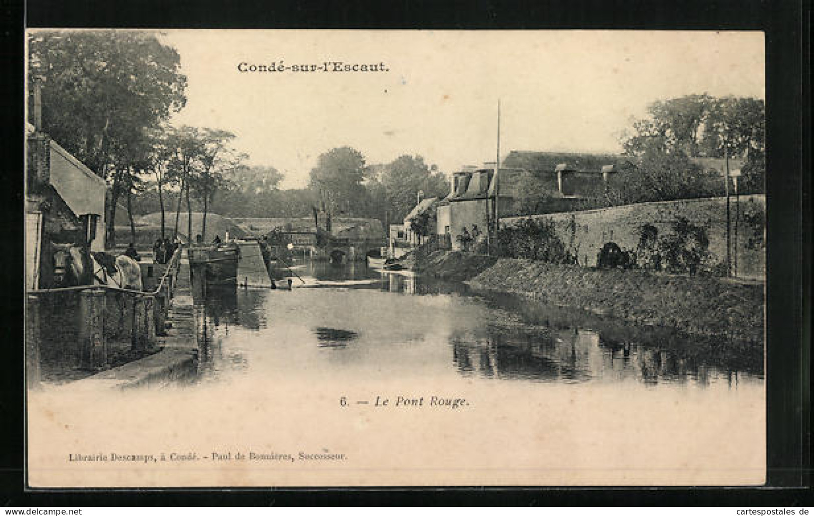 CPA Condé-sur-l`Escaut, Le Pont Rouge  - Sonstige & Ohne Zuordnung