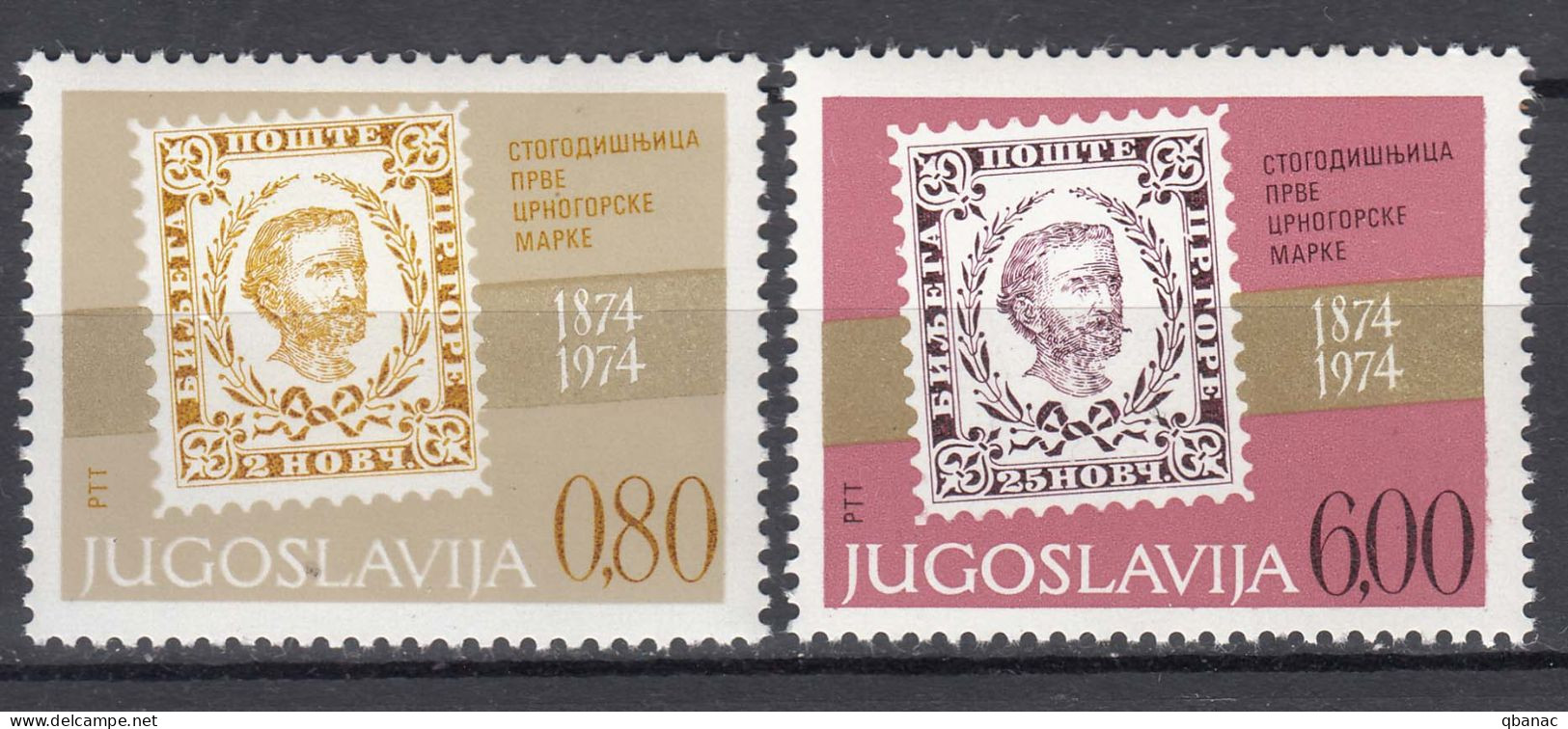 Yugoslavia 1974 Mi#1549-1550 Mint Never Hinged - Nuevos