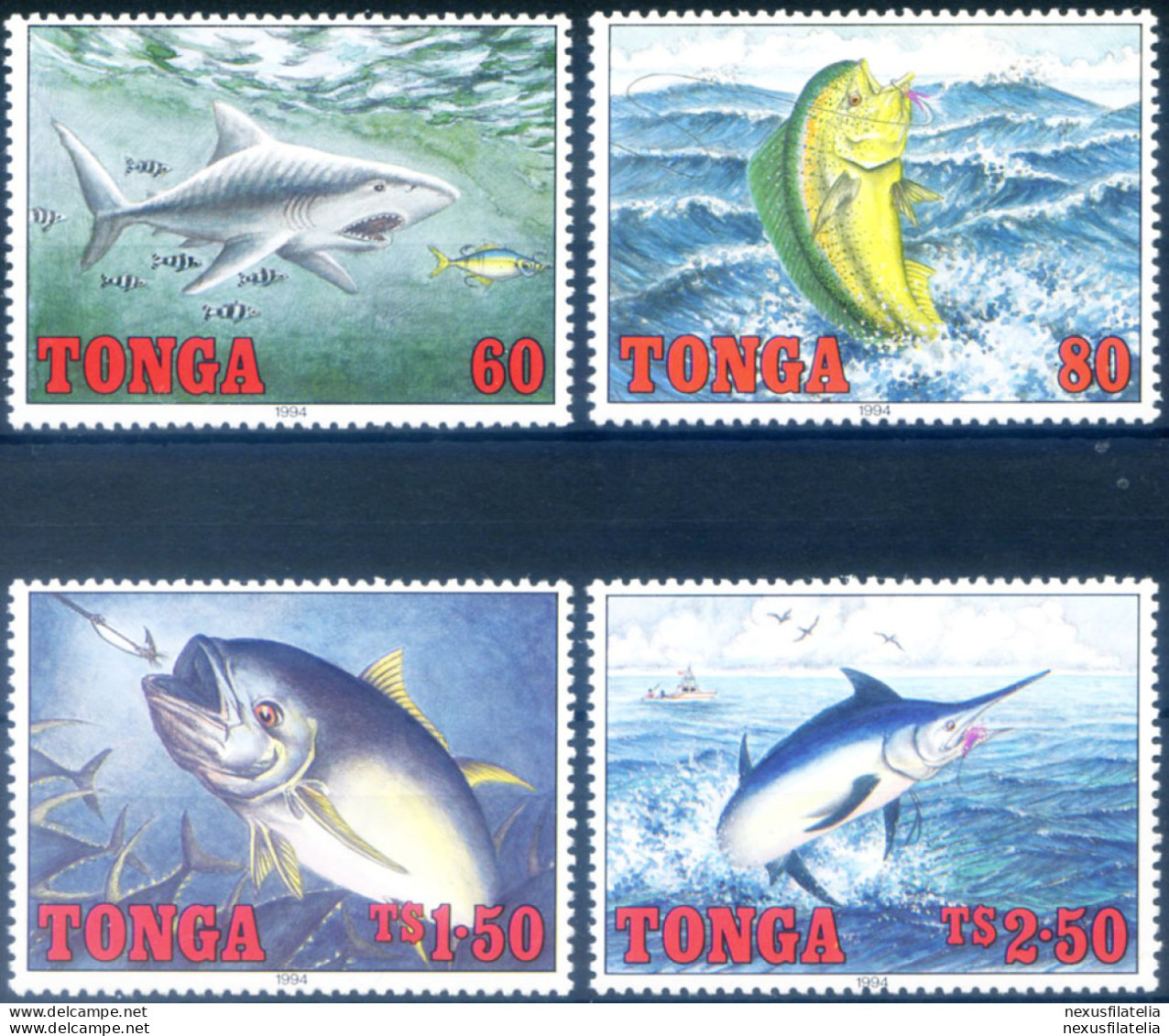 Definitiva. Fauna. Pesci 1994. - Tonga (1970-...)