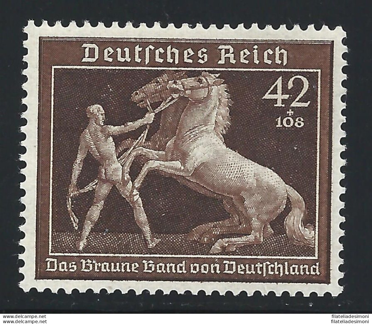 1939 Germania, N° 637 Sesto Nastro Bruno  MNH/** - Sonstige & Ohne Zuordnung