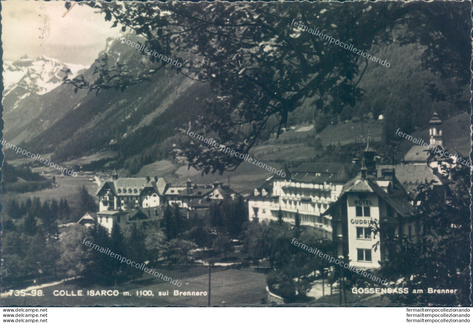 Ad217 Cartolina Colle Isarco Gossensass Provincia Di Bolzano - Bolzano (Bozen)