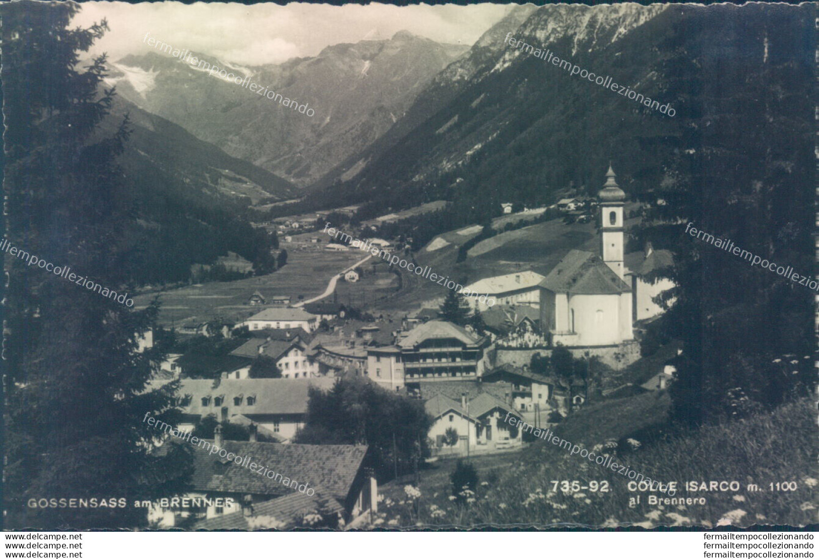 Ad220 Cartolina Colle Isarco Gossensass Provincia Di Bolzano - Bolzano