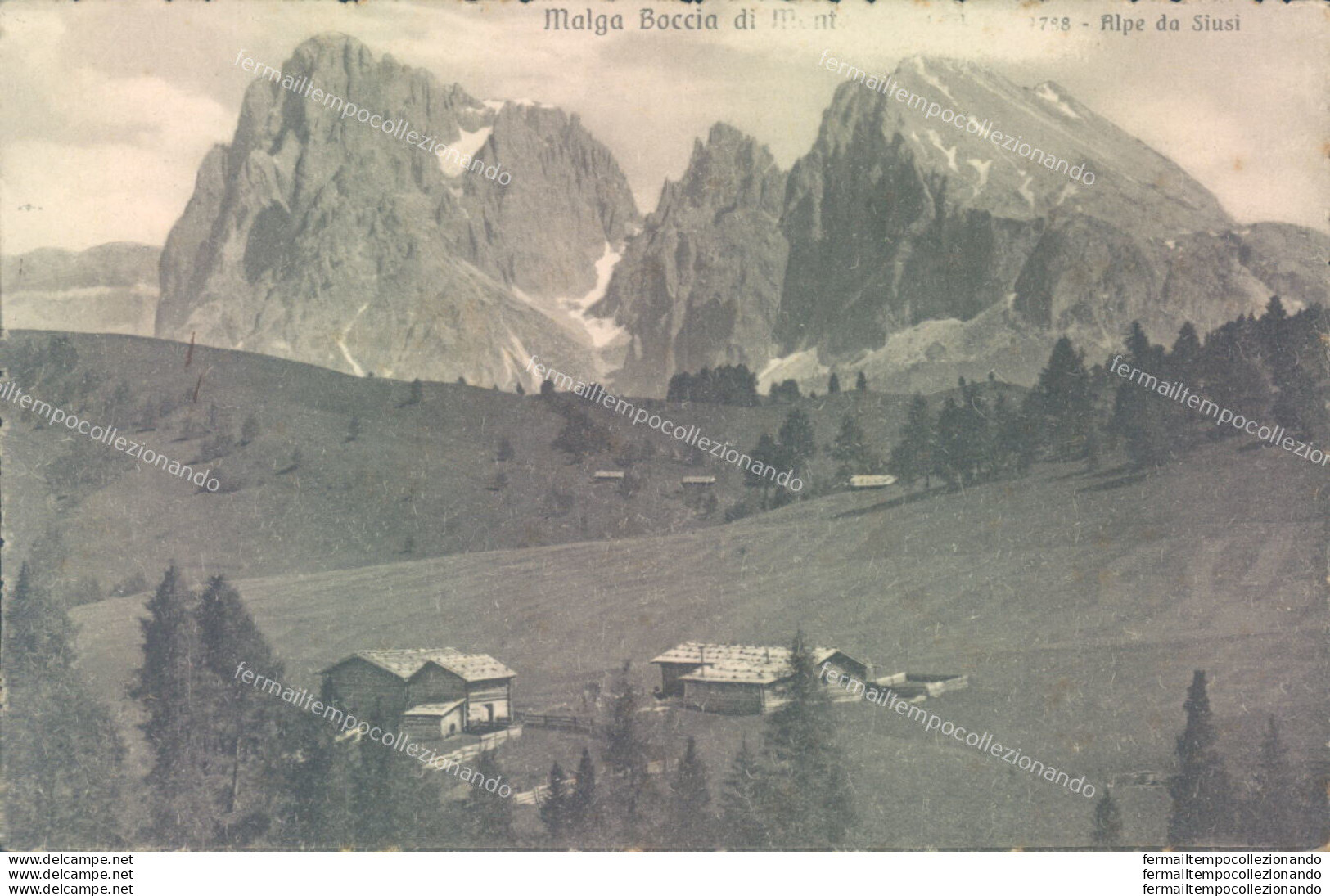 Ab63 Cartolina Siusi Malga Provincia 1929 Di Bolzano - Bolzano
