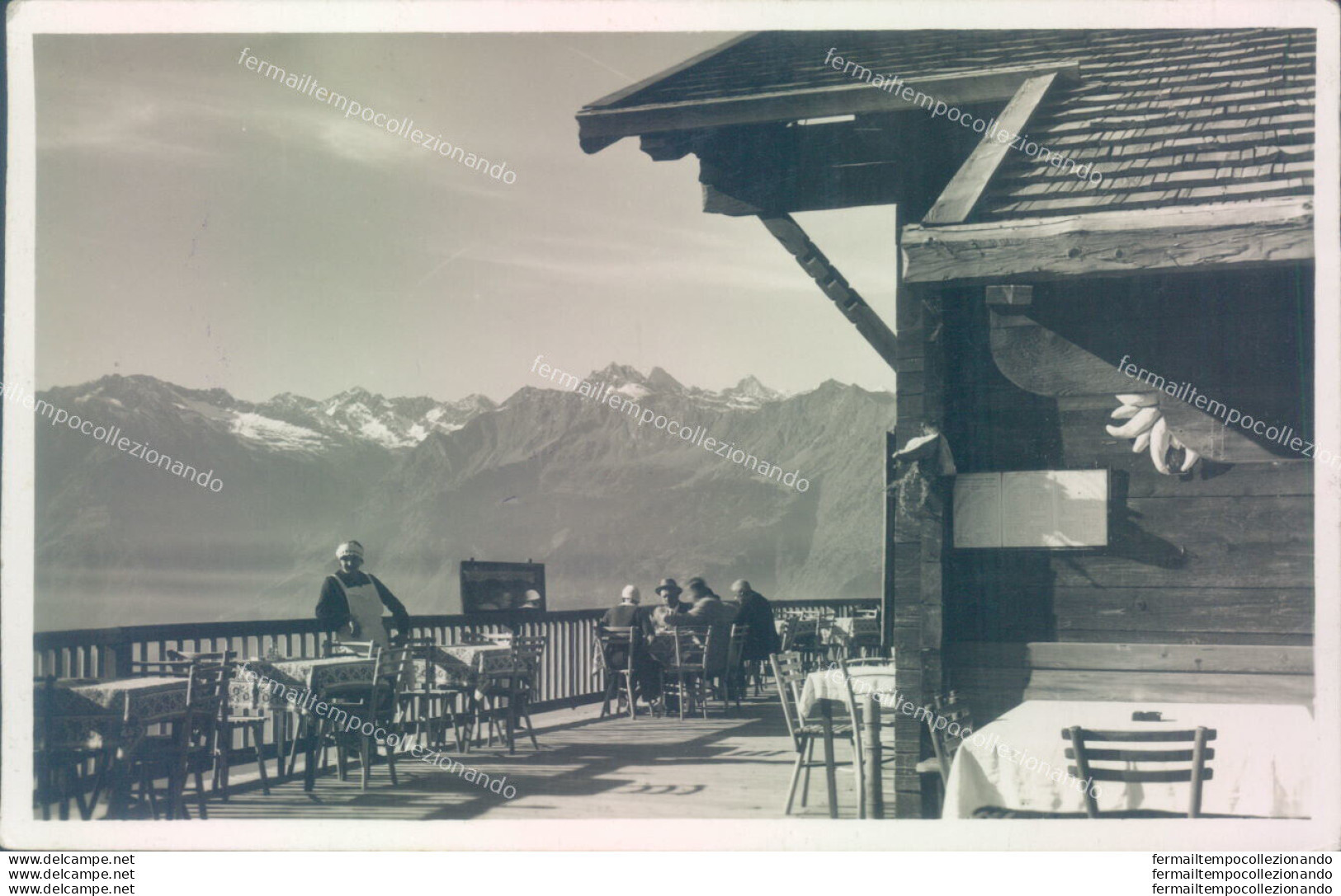 Aa192 Cartolina Fotografica Avelengo Caffe' Belvedere Provincia Di Bolzano - Bolzano