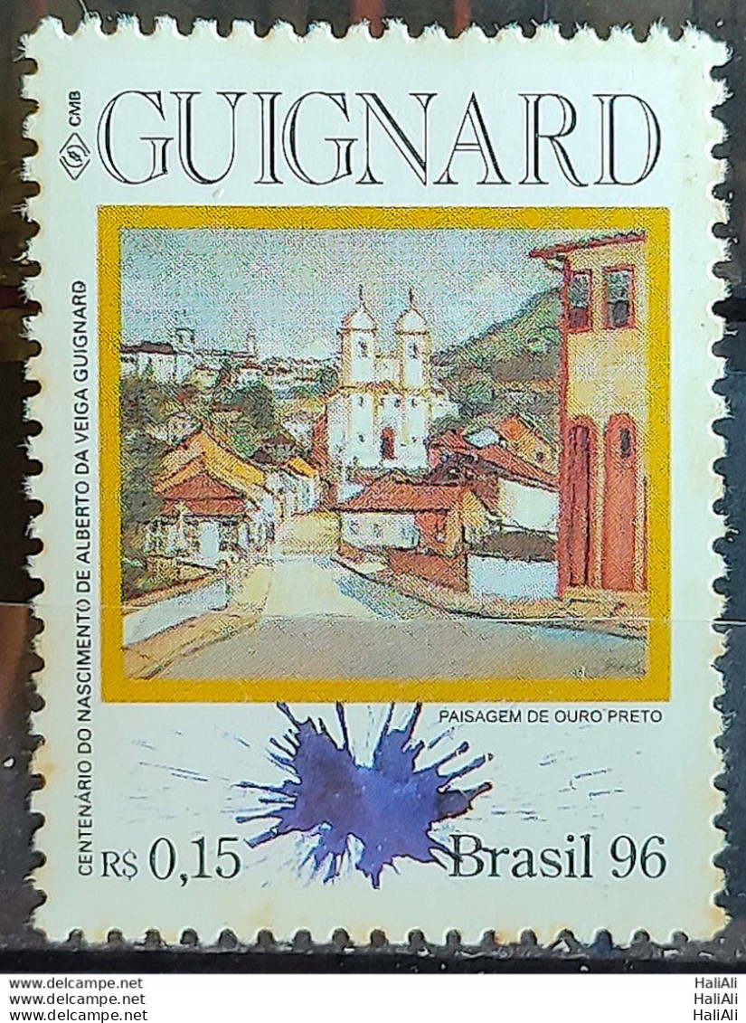 C 1989 Brazil Stamp Alberto Da Veiga Guignard Art Centenary Brazil Stamp 1996 With Slight Stain - Nuovi