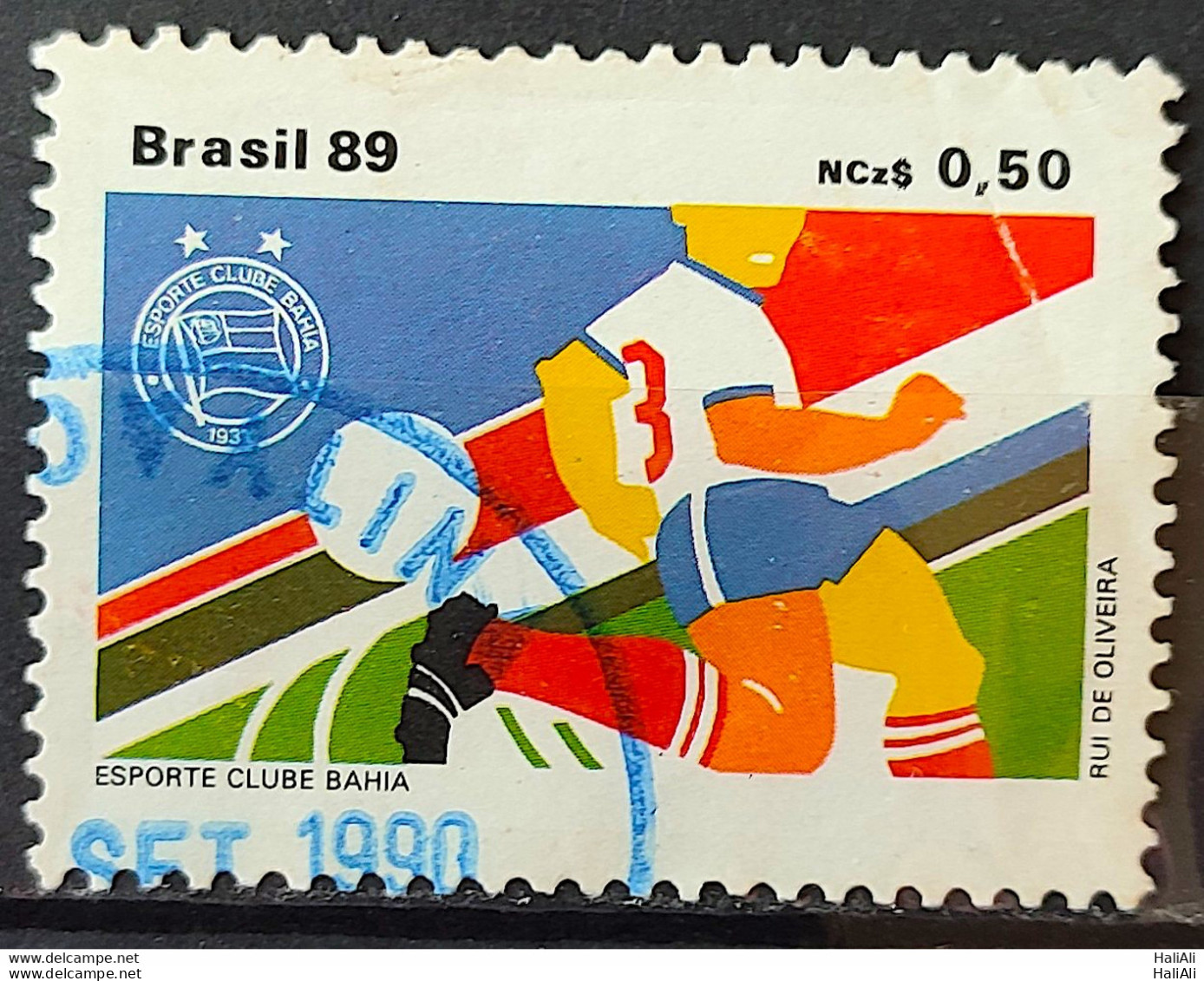 C 1662 Brazil Stamp Bahia Football Clubs 1989 Circulated 2 - Gebraucht