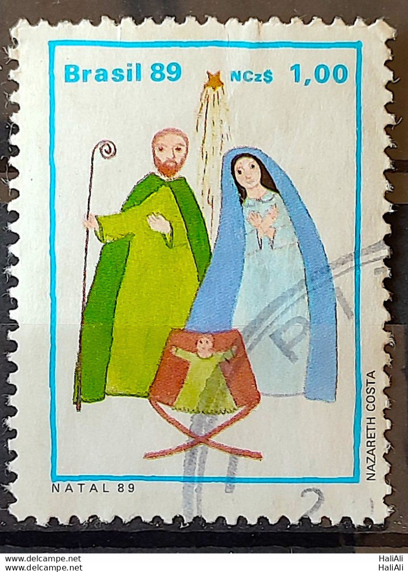 C 1659 Brazil Stamp Christmas Religion Holy Family 1989 Circulated 1 - Gebraucht
