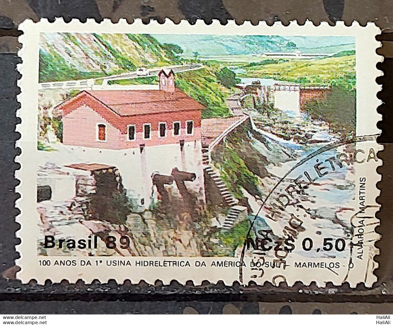 C 1644 Brazil Stamp 100 Years Hydroelectric Marmelos Energy Electricity Juiz De Fora 1989 Circulated 8 - Used Stamps