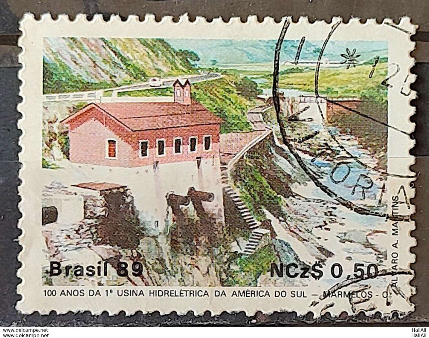 C 1644 Brazil Stamp 100 Years Hydroelectric Marmelos Energy Electricity Juiz De Fora 1989 Circulated 4 - Oblitérés