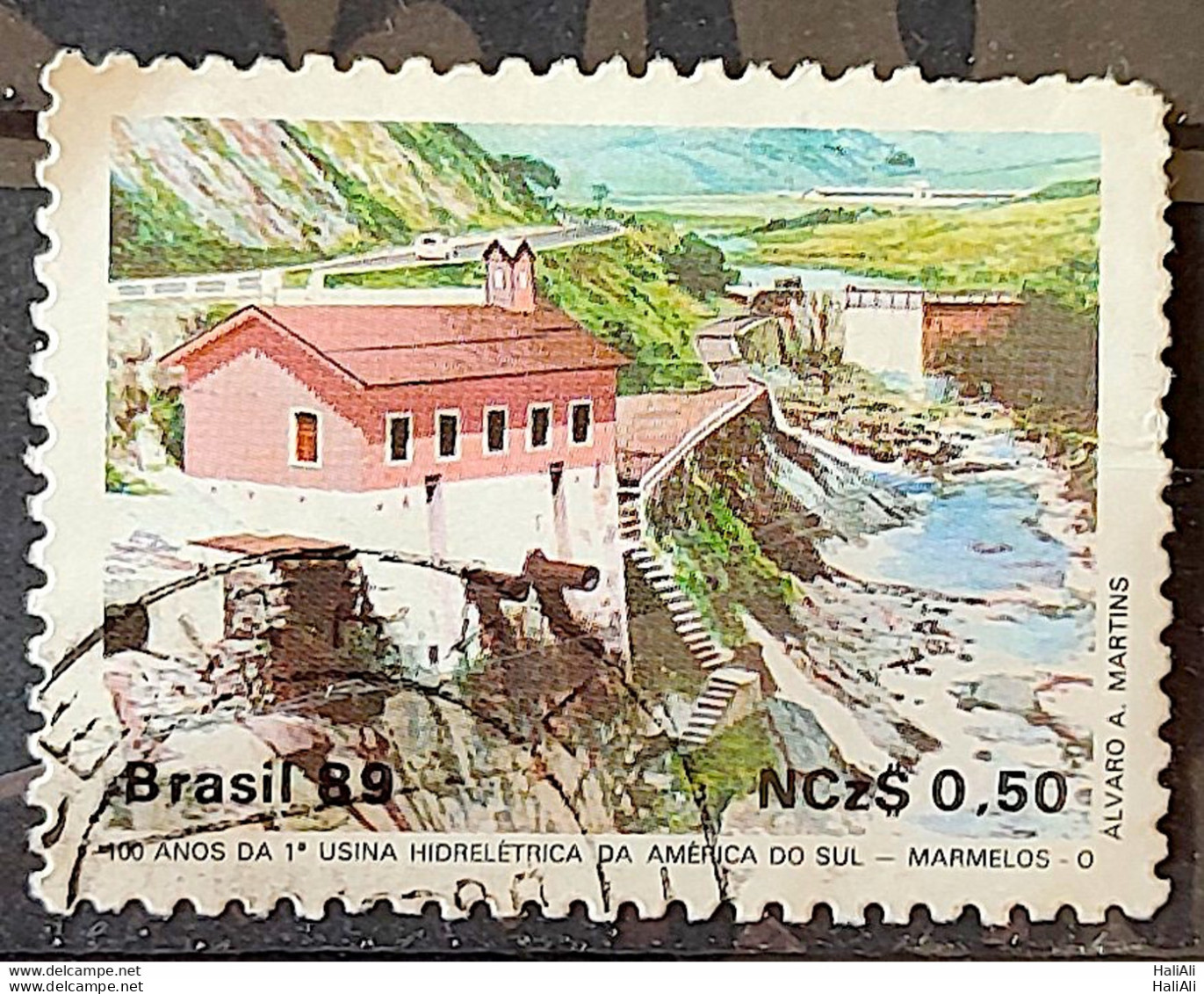 C 1644 Brazil Stamp 100 Years Hydroelectric Marmelos Energy Electricity Juiz De Fora 1989 Circulated 7 - Used Stamps