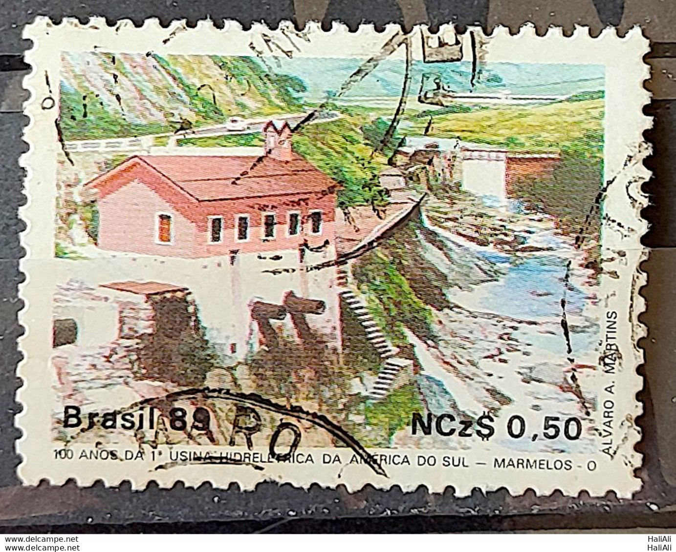 C 1644 Brazil Stamp 100 Years Hydroelectric Marmelos Energy Electricity Juiz De Fora 1989 Circulated 31 - Oblitérés