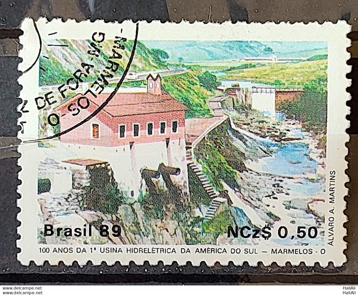 C 1644 Brazil Stamp 100 Years Hydroelectric Marmelos Energy Electricity Juiz De Fora 1989 Circulated 28 - Used Stamps