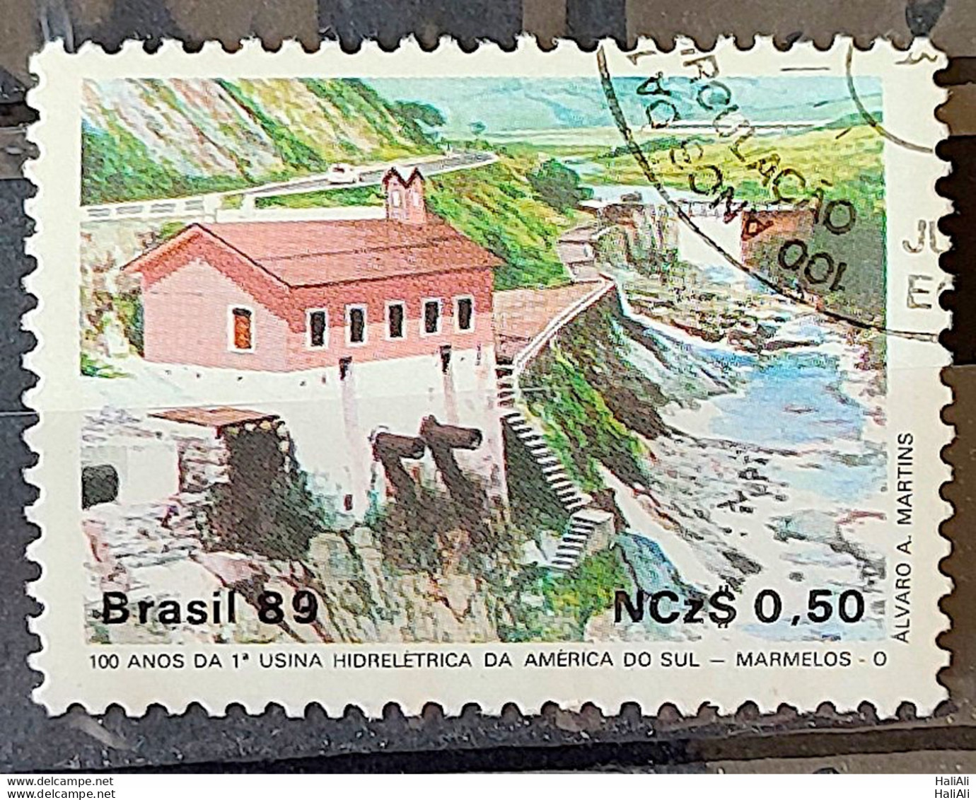 C 1644 Brazil Stamp 100 Years Hydroelectric Marmelos Energy Electricity Juiz De Fora 1989 Circulated 26 - Used Stamps