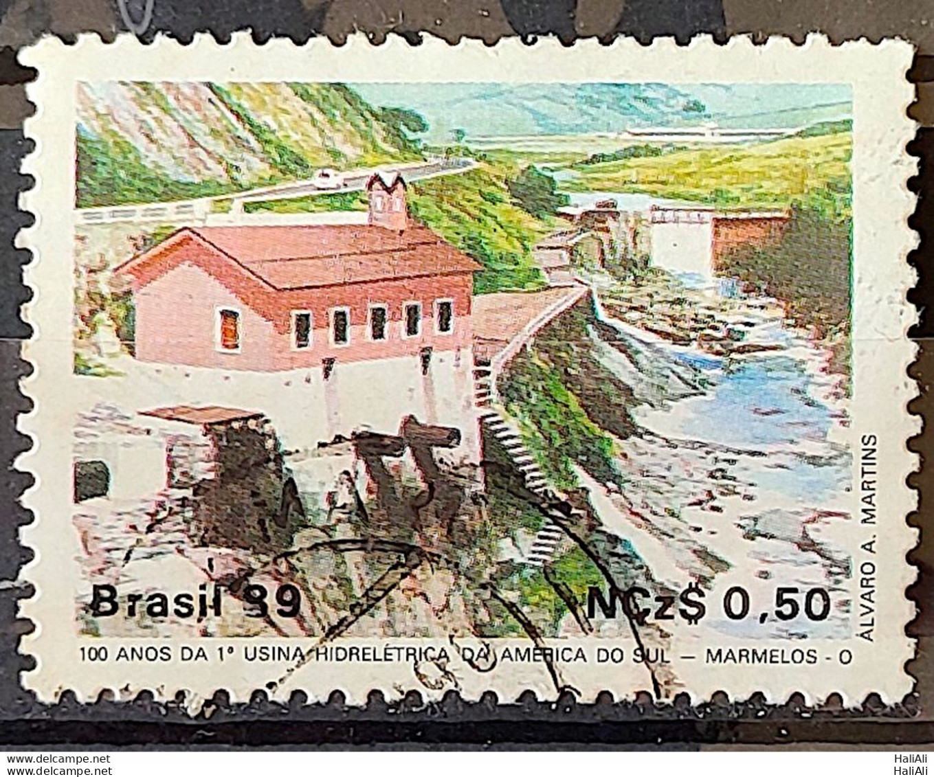 C 1644 Brazil Stamp 100 Years Hydroelectric Marmelos Energy Electricity Juiz De Fora 1989 Circulated 29 - Oblitérés