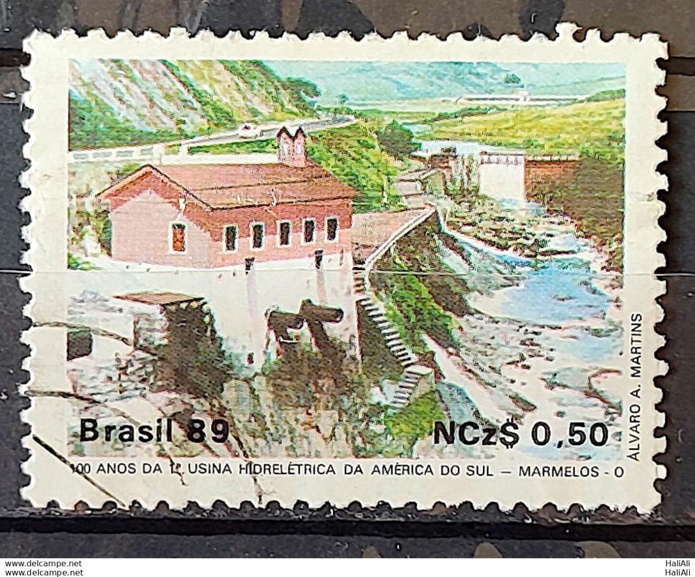 C 1644 Brazil Stamp 100 Years Hydroelectric Marmelos Energy Electricity Juiz De Fora 1989 Circulated 24 - Gebraucht