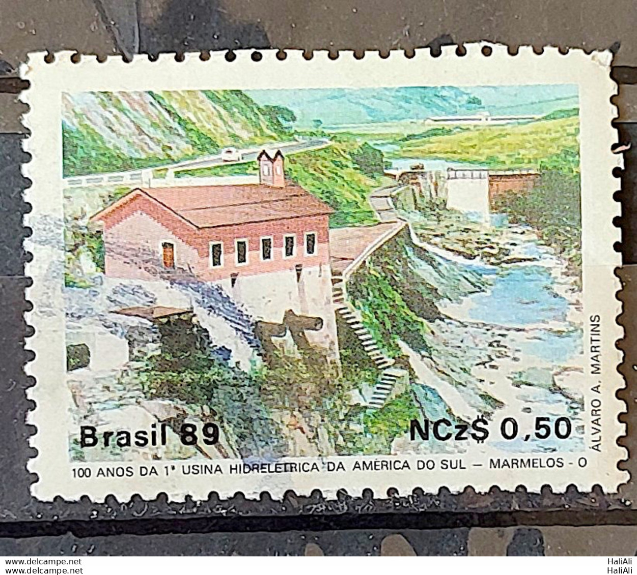 C 1644 Brazil Stamp 100 Years Hydroelectric Marmelos Energy Electricity Juiz De Fora 1989 Circulated 22 - Used Stamps