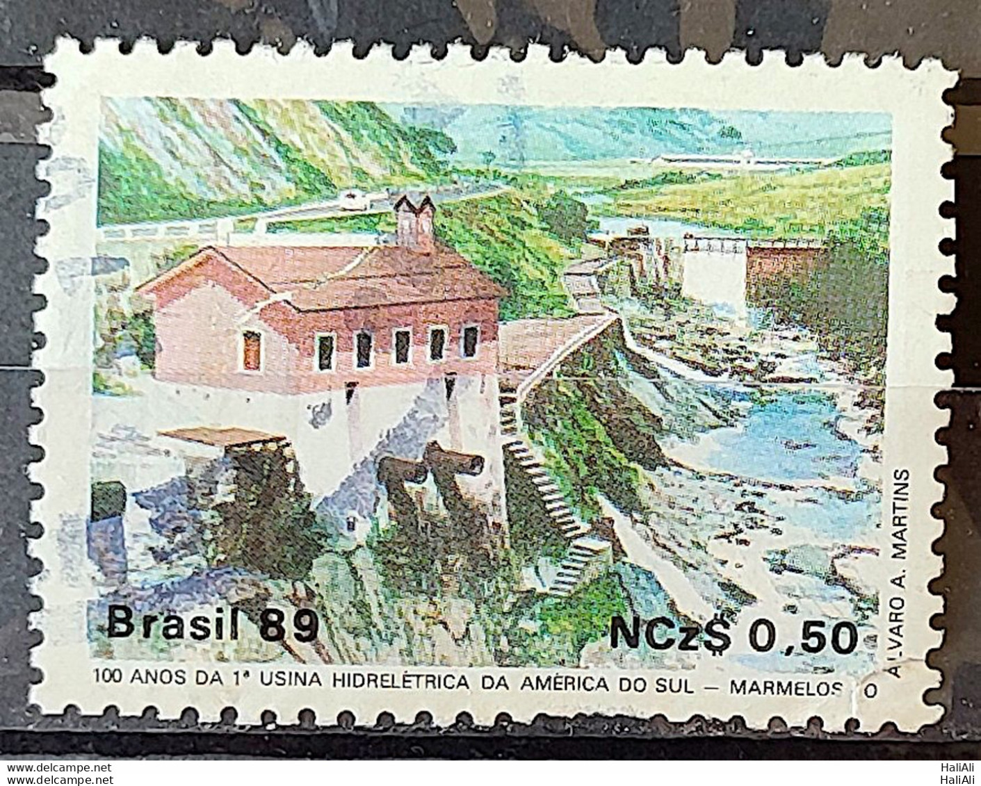 C 1644 Brazil Stamp 100 Years Hydroelectric Marmelos Energy Electricity Juiz De Fora 1989 Circulated 23 - Gebraucht