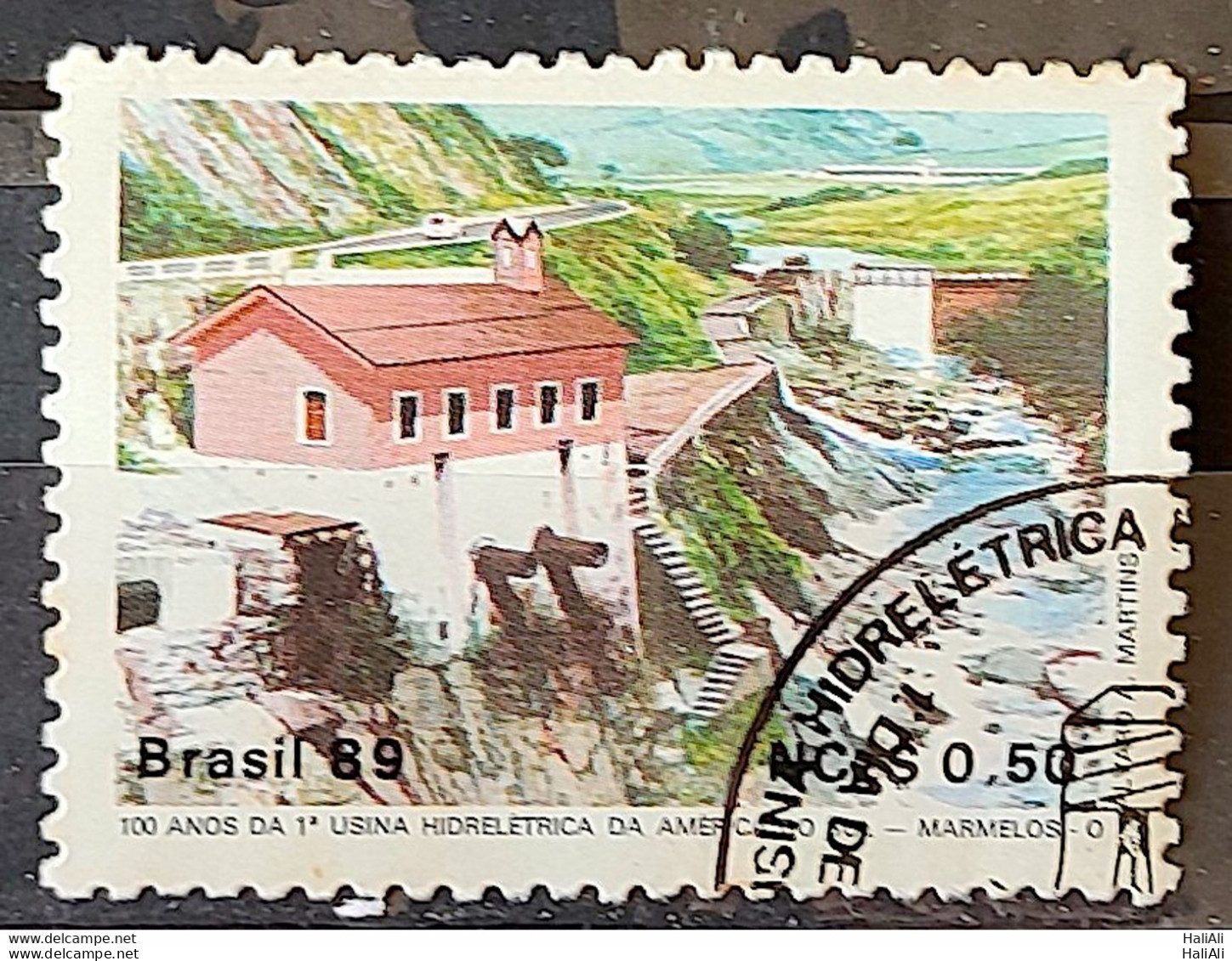 C 1644 Brazil Stamp 100 Years Hydroelectric Marmelos Energy Electricity Juiz De Fora 1989 Circulated 20 - Gebruikt