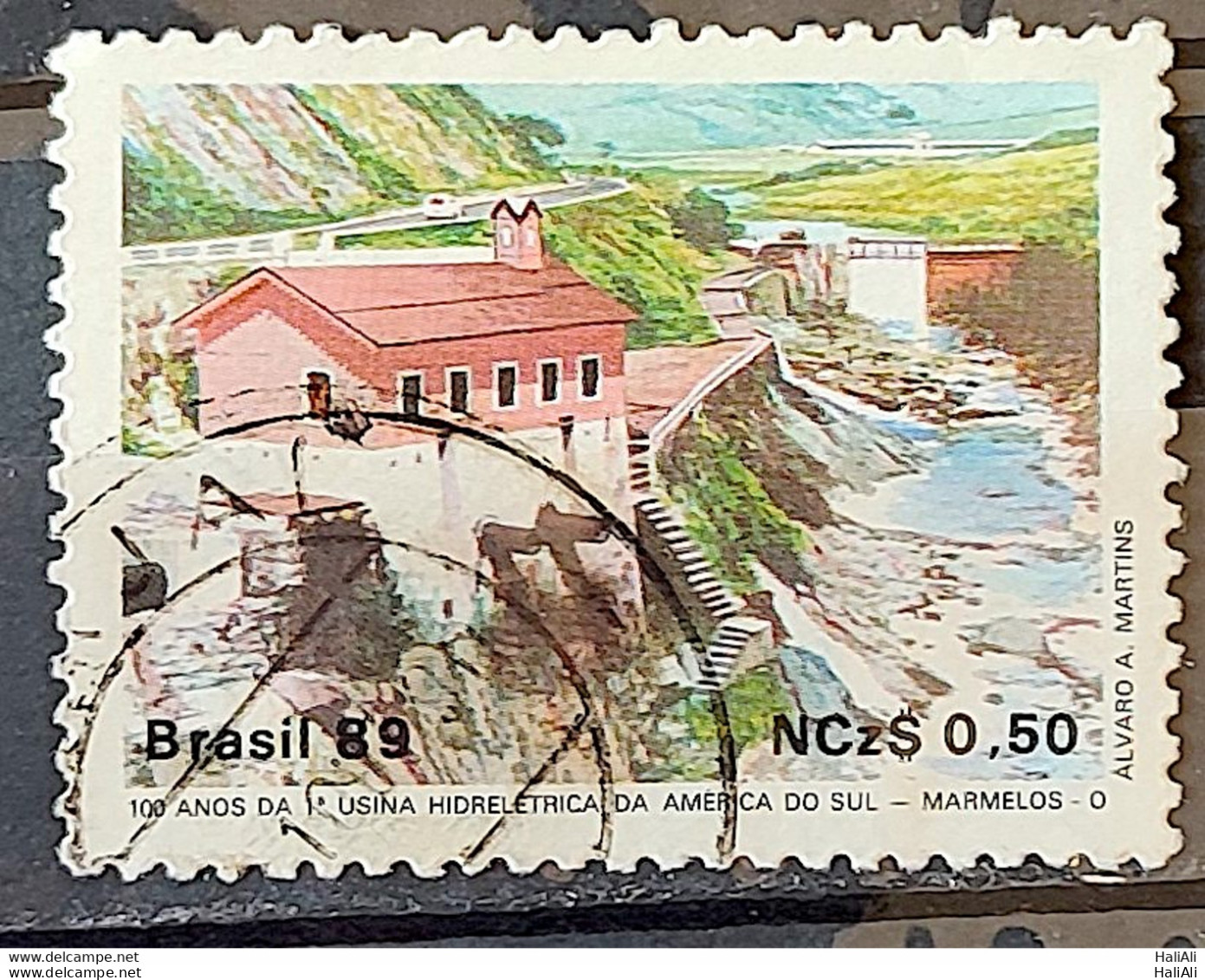 C 1644 Brazil Stamp 100 Years Hydroelectric Marmelos Energy Electricity Juiz De Fora 1989 Circulated 2 - Used Stamps