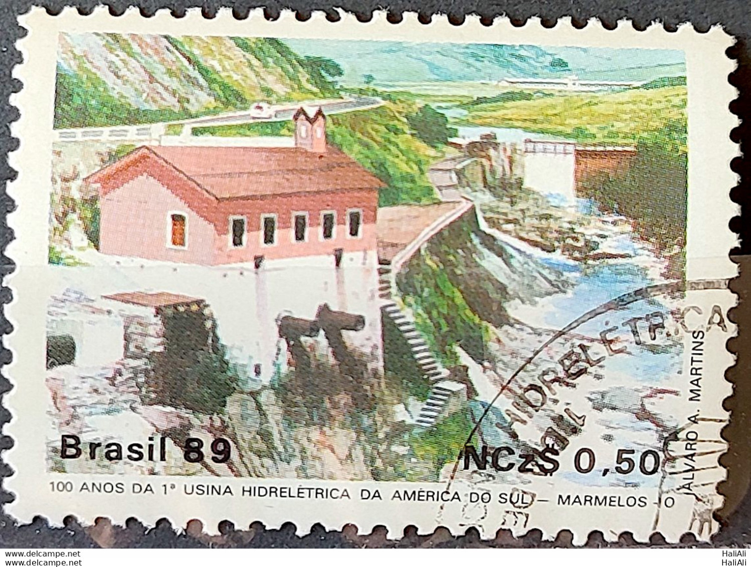 C 1644 Brazil Stamp 100 Years Hydroelectric Marmelos Energy Electricity Juiz De Fora 1989 Circulated 15 - Oblitérés