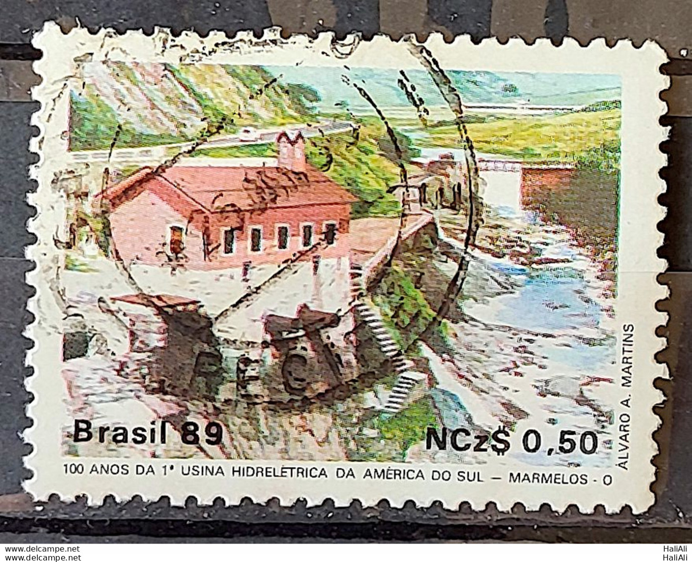 C 1644 Brazil Stamp 100 Years Hydroelectric Marmelos Energy Electricity Juiz De Fora 1989 Circulated 19 - Gebraucht