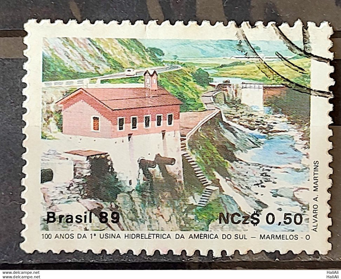 C 1644 Brazil Stamp 100 Years Hydroelectric Marmelos Energy Electricity Juiz De Fora 1989 Circulated 11 - Oblitérés