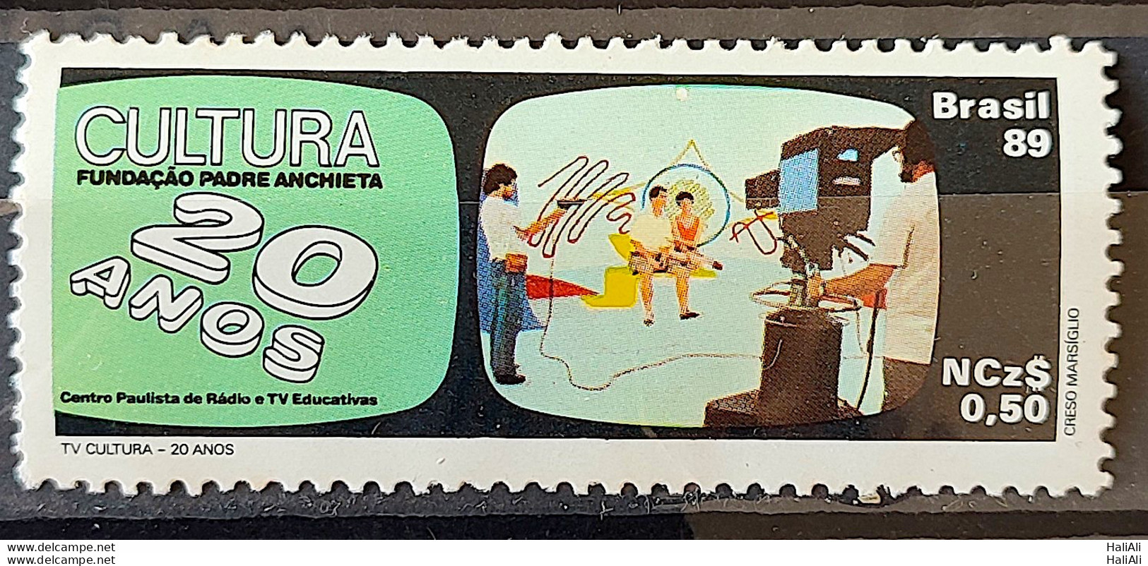 C 1635 Brazil Stamp 20 Years Of TV Culture Communication 1989 - Neufs