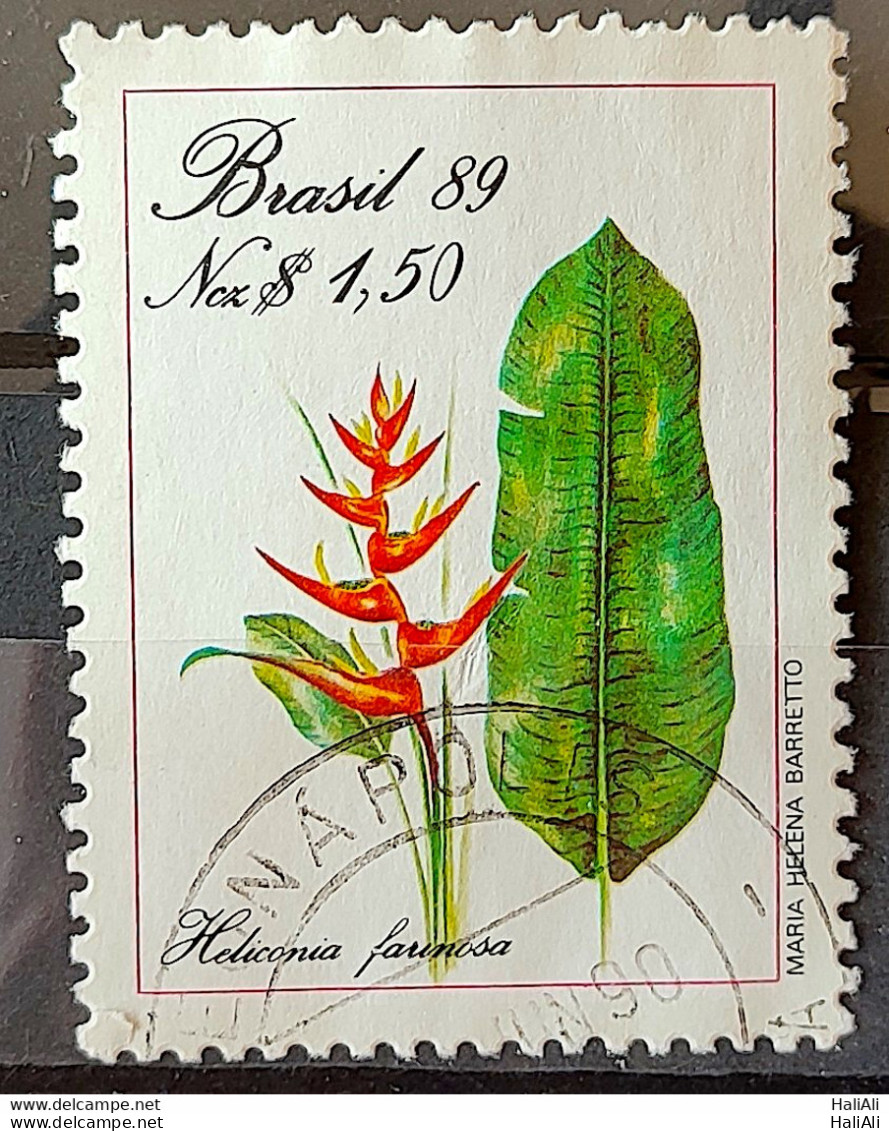 C 1633 Brazil Stamp Flora Preservation Environment 1989 Circulated 4 - Oblitérés