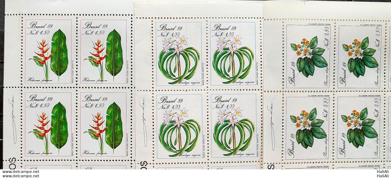 C 1631 Brazil Stamp Flora Preservation Environment 1989 Block Of 4 Complete Series - Neufs