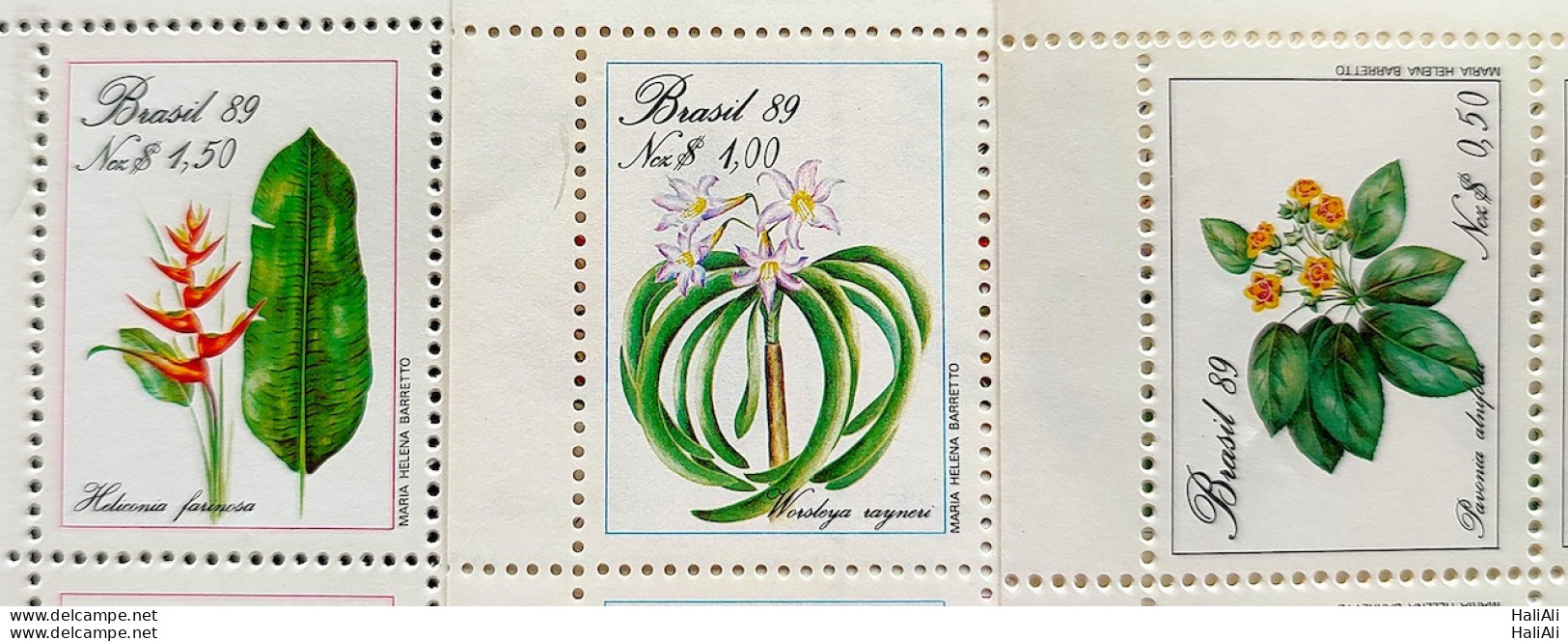 C 1631 Brazil Stamp Flora Environment Preservation 1989 Complete Series - Neufs