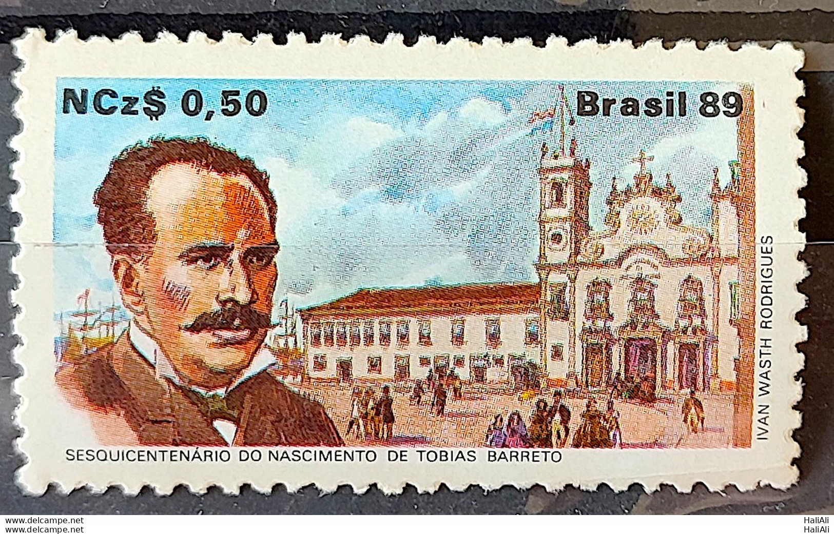 C 1634 Brazil Stamp 150 Years Tobias Barreto Literature 1989 - Neufs