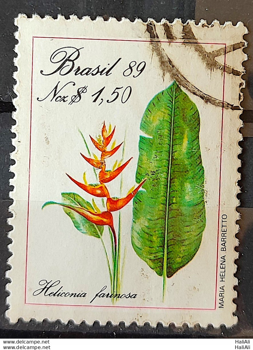 C 1633 Brazil Stamp Flora Preservation Environment 1989 Circulated 5 - Usados