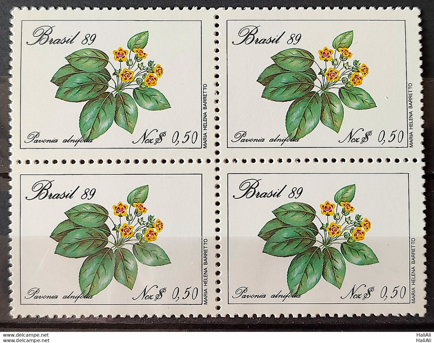 C 1631 Brazil Stamp Flora Preservation Environment 1989 Block Of 4 - Unused Stamps