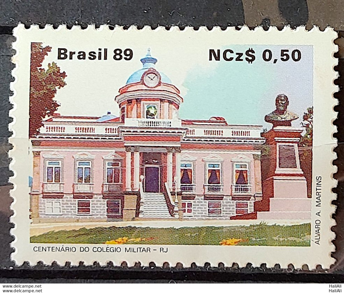 C 1630 Brazil Stamp 100 Years Military College Education 1989 - Ongebruikt