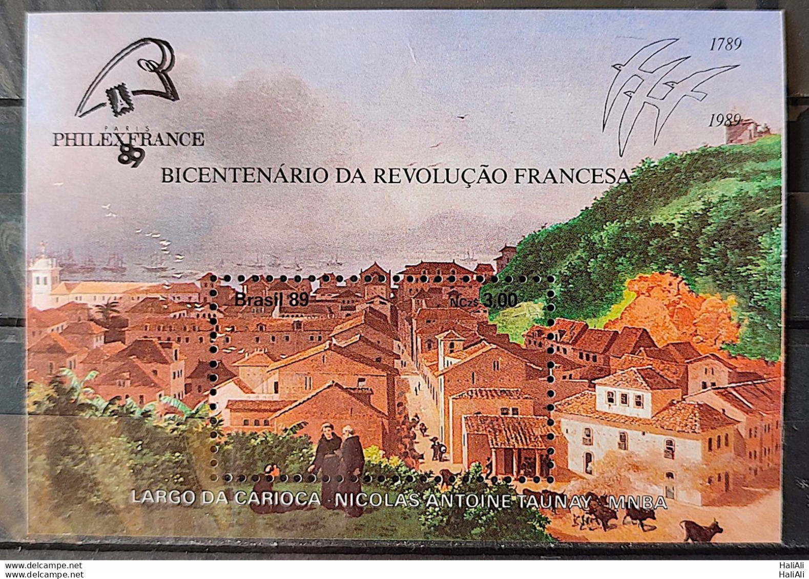 B 80 Brazil Stamp PhilexFrance 200 Years Of The French Revolution 1989 - Ungebraucht