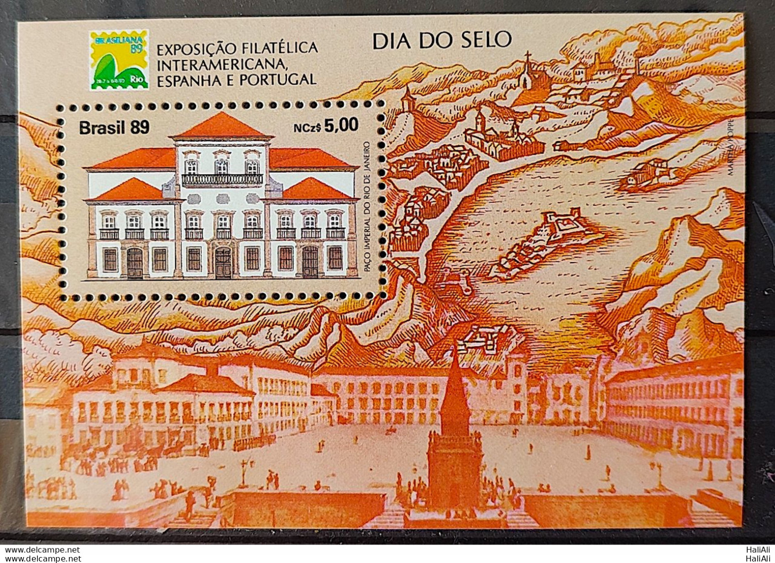 B 81 Brazil Stamp Brasiliana Exposition Filatelica Inter-American Spain And Portugal Stamp Day 1989 - Unused Stamps