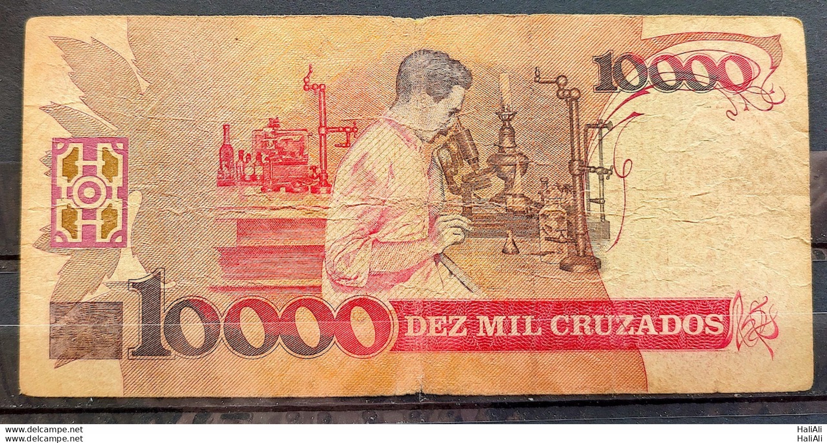 Banknote C 202 10 Cruzados Carlos Chagas Science 1989 MBC 9120 - Brasilien