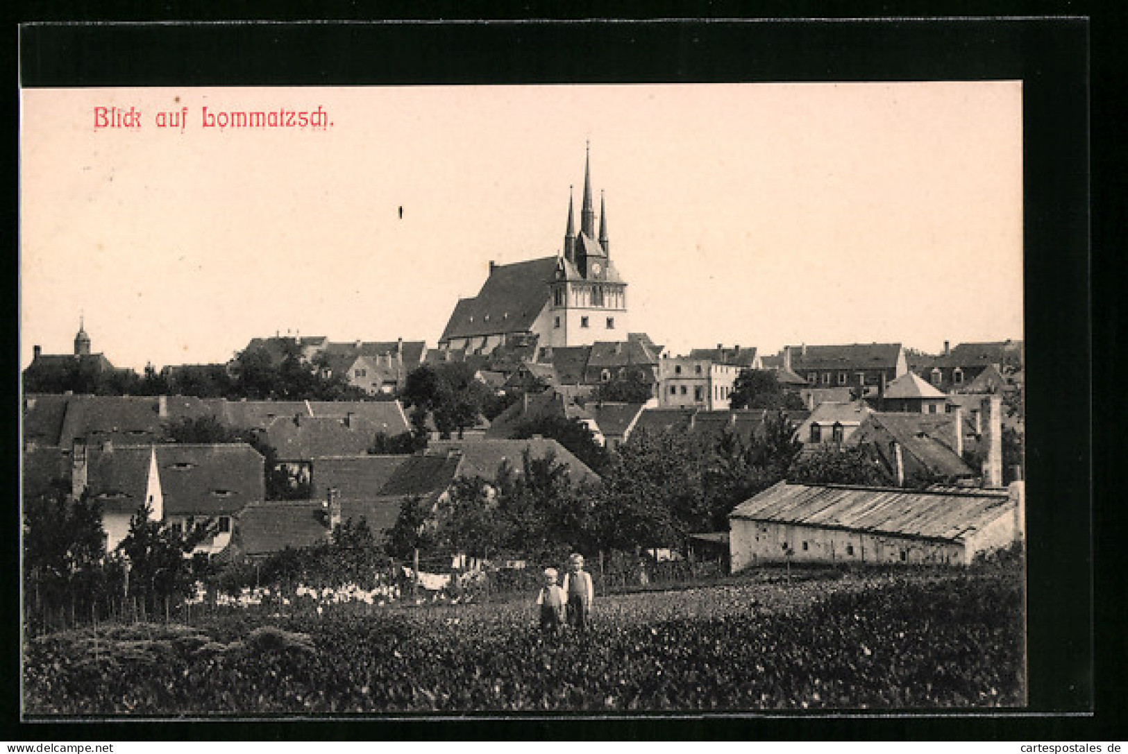 AK Lommatzsch, Blick Auf Den Ort  - Lommatzsch