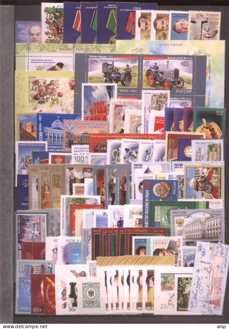 Russia 2022  Full Year Set MNH FREE Registered Shipping - Full Years