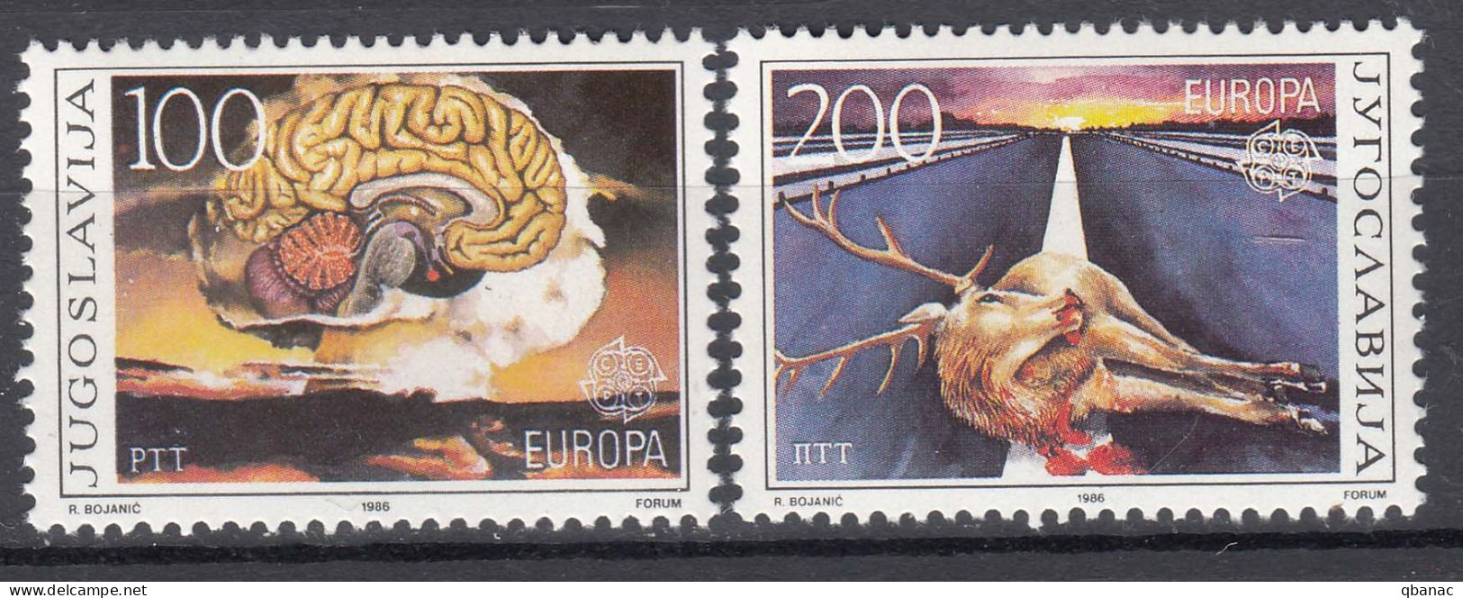 Yugoslavia 1986 Mi#2156-2157 Mint Never Hinged - Unused Stamps