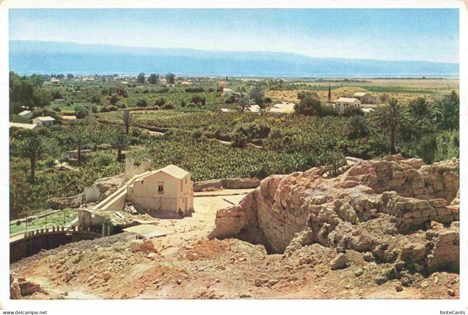 73972678 Jericho__Israel Elisha's Spring Ruins Of Ancient Jericho Dead Sea Mount - Israël