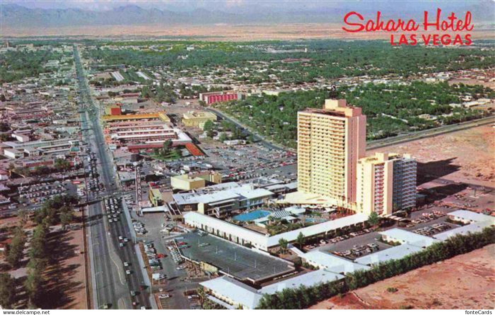 73972569 LAS_VEGAS_Nevada_USA Sahara Hotel Aerial View - Autres & Non Classés