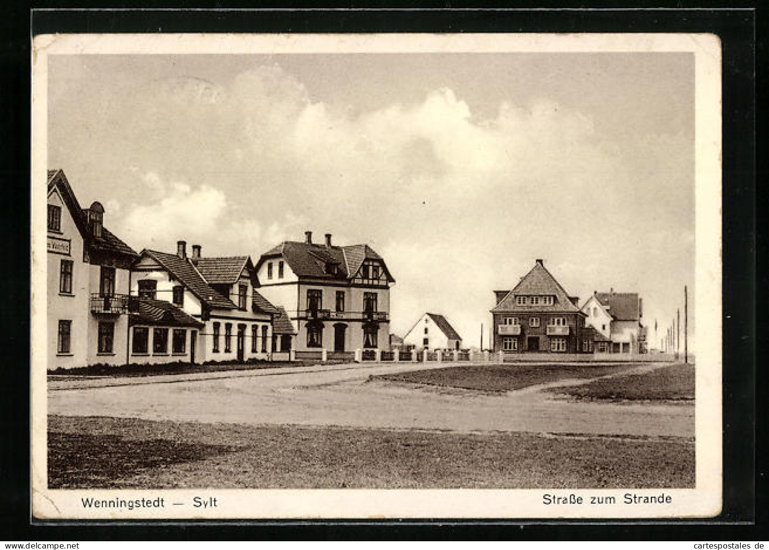 AK Wenningstedt /Sylt, Strasse Zum Strande  - Sylt