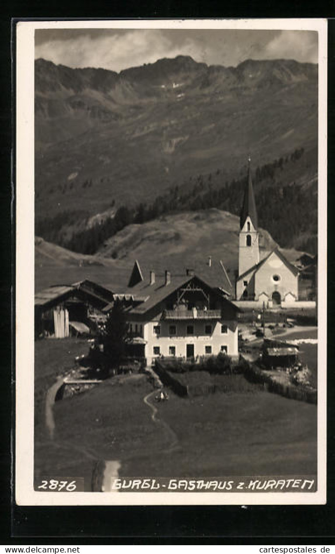 AK Gurgl, Gasthaus Zum Kuraten Und Kirche  - Sonstige & Ohne Zuordnung