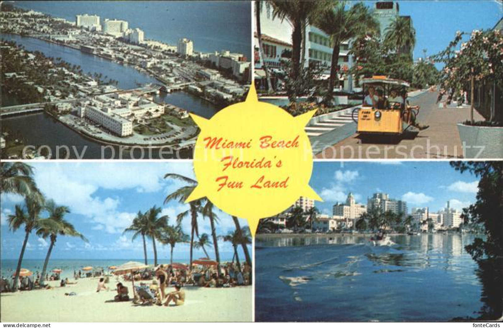 72283237 Miami_Beach Strand Fliegeraufnahme - Altri & Non Classificati